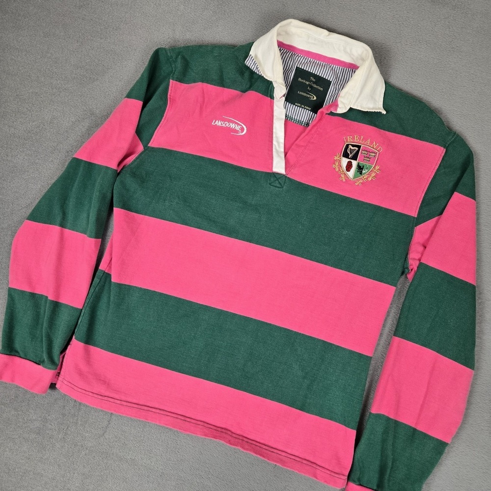 Lansdowne Heritage Collection Ireland Rugby Shirt Youth XL Long Sleeve Polo